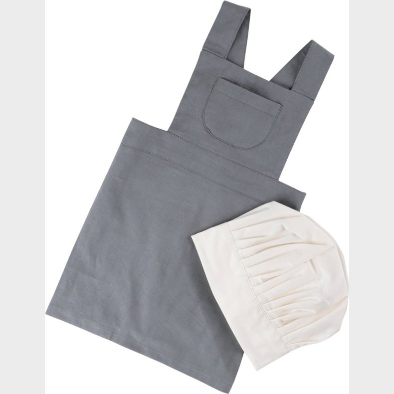 Brneforklde M/kokkehue, Elephant Grey/classic White