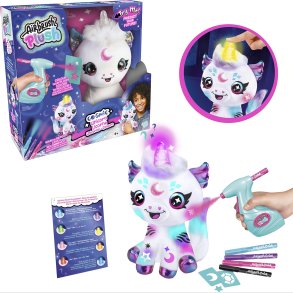Airbrush Plush Cosmic Unicorn