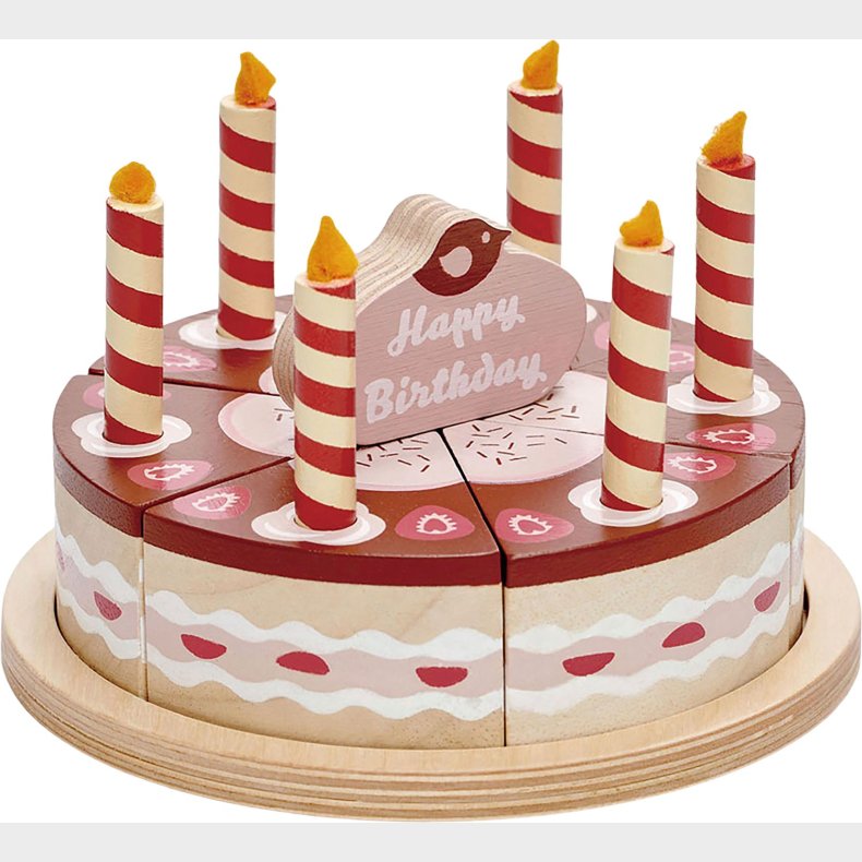 Tender Leaf Lagkage med lys - Chokolade