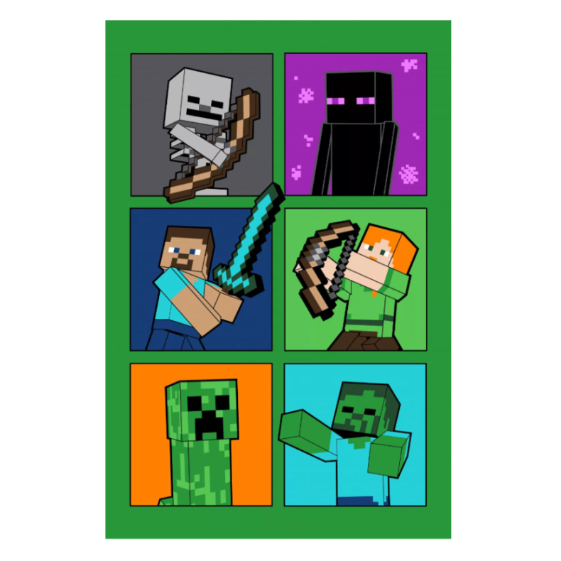 Minecraft tppe - 100x150cm