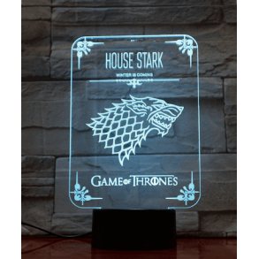 Game Of Thrones 3D Lampe - Winter Is Coming