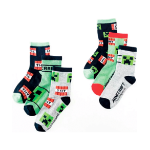 Minecraft sokker / strmper - 3 stk.