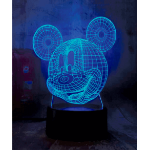 Mickey Mouse 3D lampe