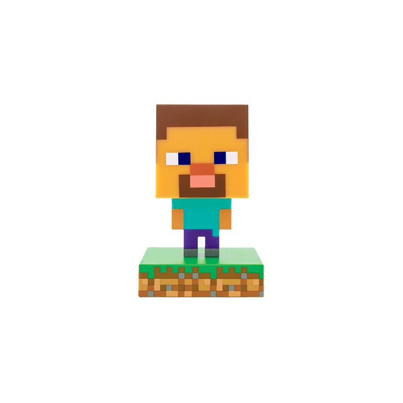 Minecraft Steve figur med lys - 10cm