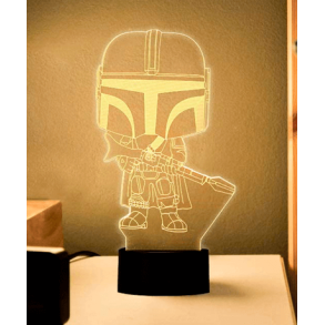 Mando lampe - The Mandalorian 3d lampe