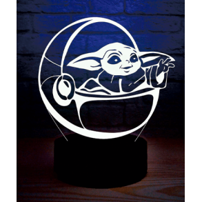 Baby Yoda 3D lampe - The Mandalorian