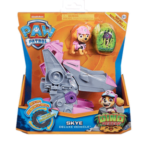 Paw Patrol Dino Deluxe Skye kretj & Figur