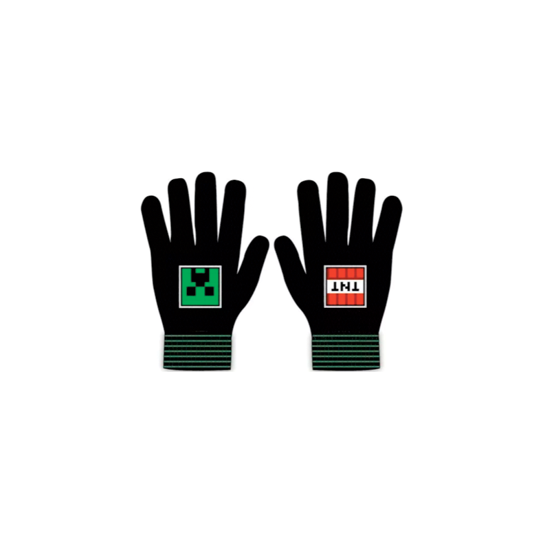 Minecraft sort TNT &amp; Creeper handsker - vanter