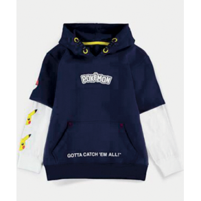 Pokemon httetrje til brn - bl/hvid