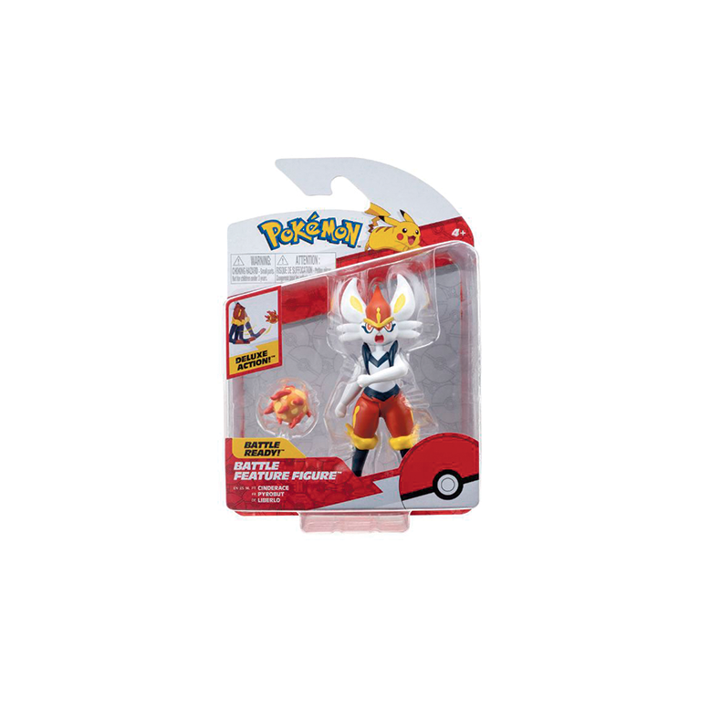 Pokemon Cinderace Battle Feature Action figur