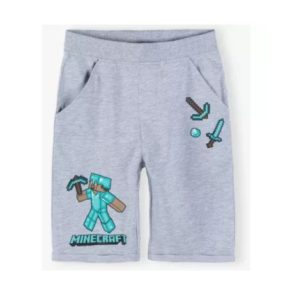 Minecraft gr shorts til brn (6-12 r)