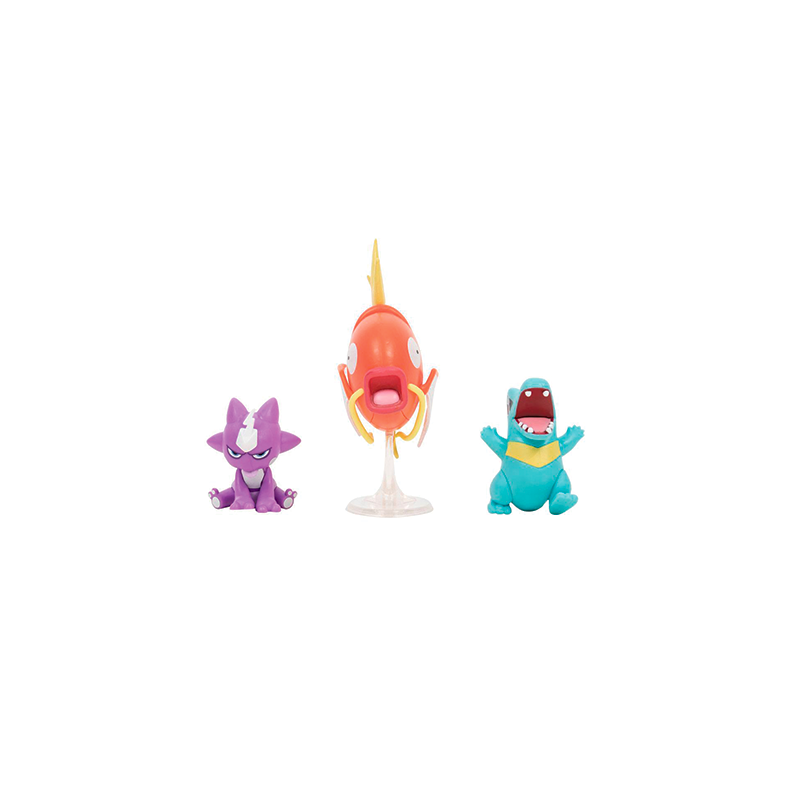 Totodile, toxel, magikarp 5 cm figurer - Pokemon
