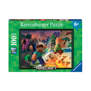 Minecraft Monsters puslespil - 100 brikker