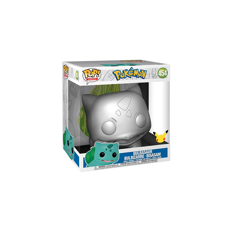Silver Bulbasaur Funko pop figur 25cm