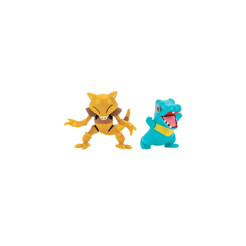 2-Pack Totodile &amp; Abra - Pokemon Battle Figure