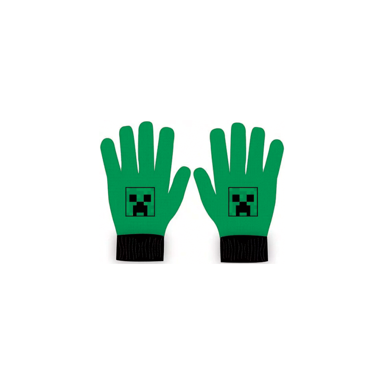 Minecraft creeper firkant handsker - vanter til brn