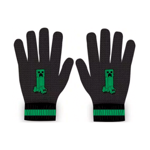 Minecraft mrke handsker - vanter til brn