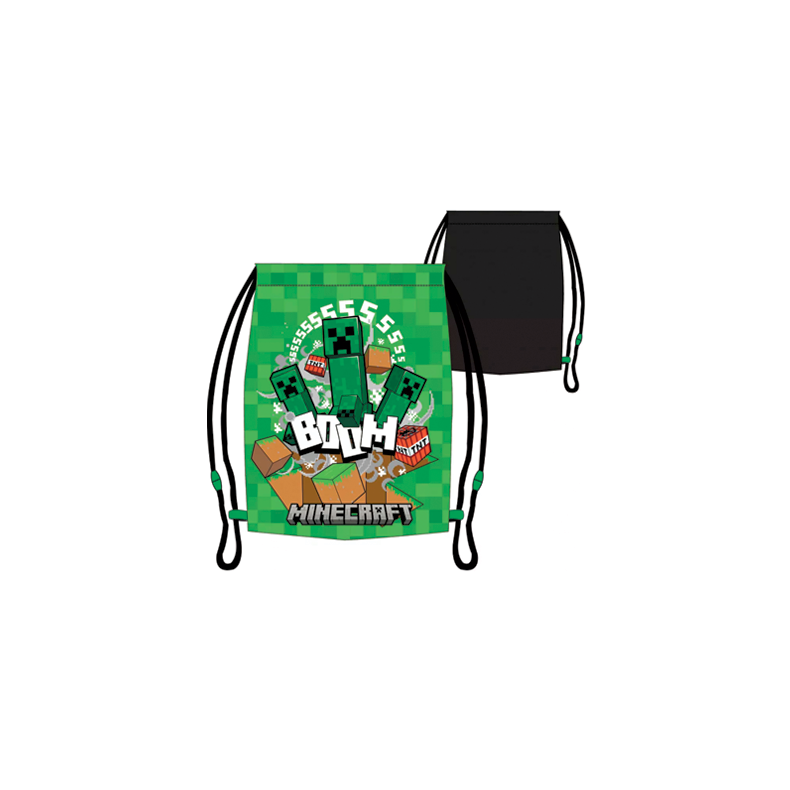 Minecraft creeper sportstaske  -  Gymnastiktaske