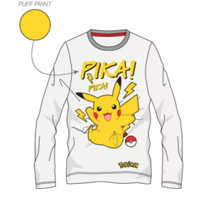 Pokemon hvid t-shirt til brn (6-12 r)