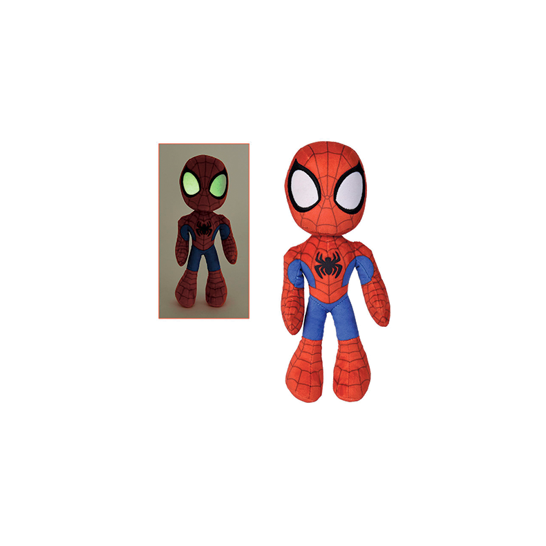 Spiderman bamse 25 cm - Lys i jnene