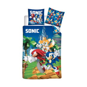 Sonic sengetj - 3 karakter - 140x200cm