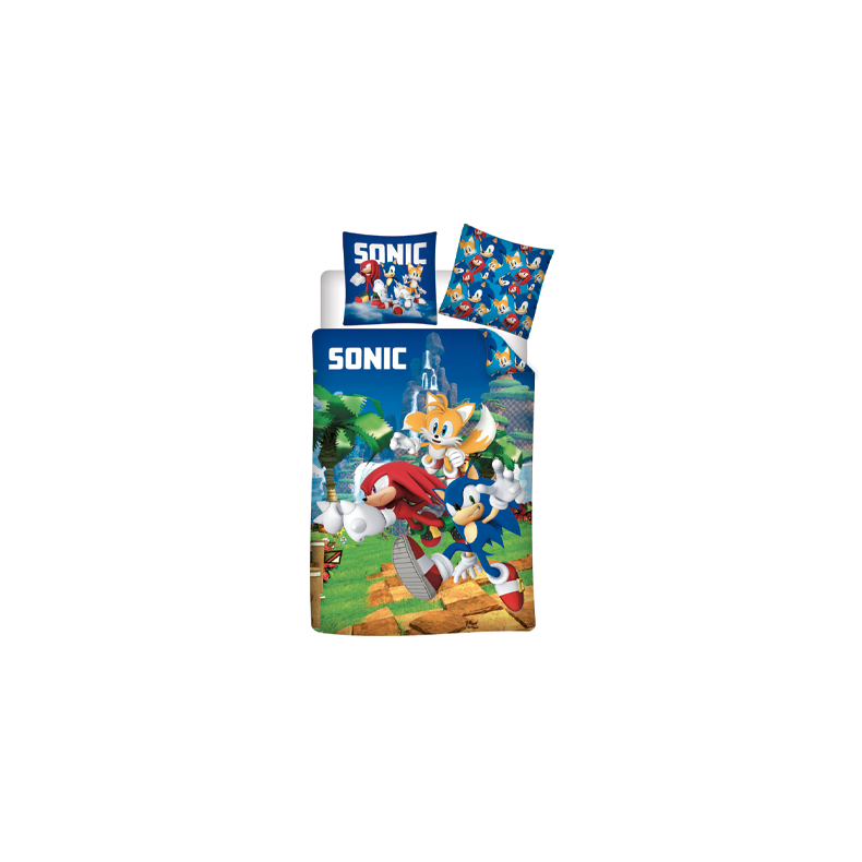 Sonic sengetj - 3 karakter - 140x200cm