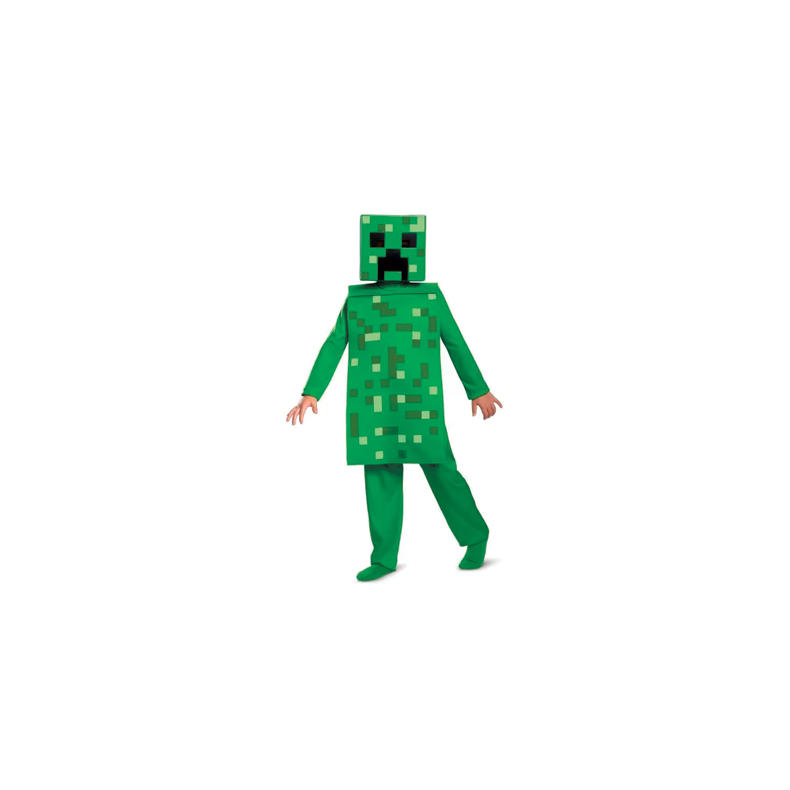 Minecraft Creeper kostume - 4-6 &amp; 7-8 r