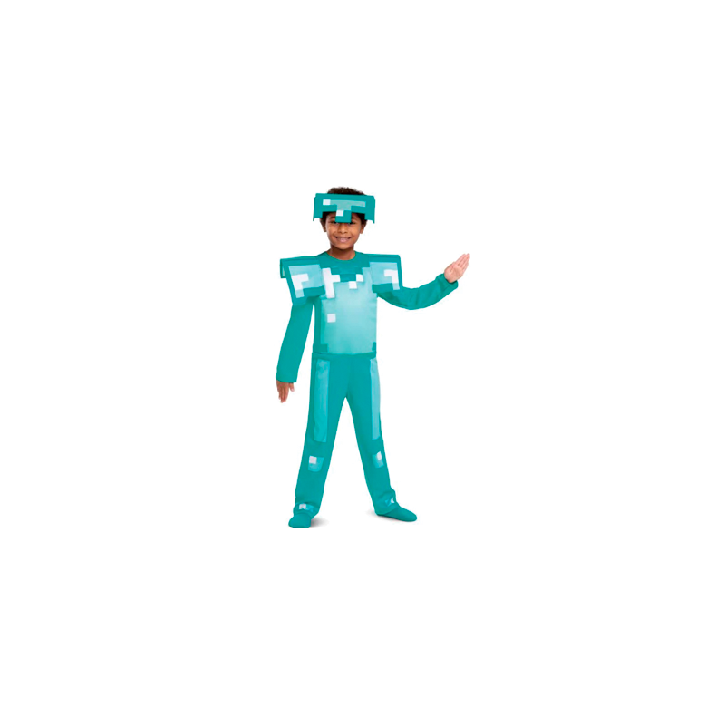 Minecraft diamant kostume - 4-6 &amp; 7-8 r