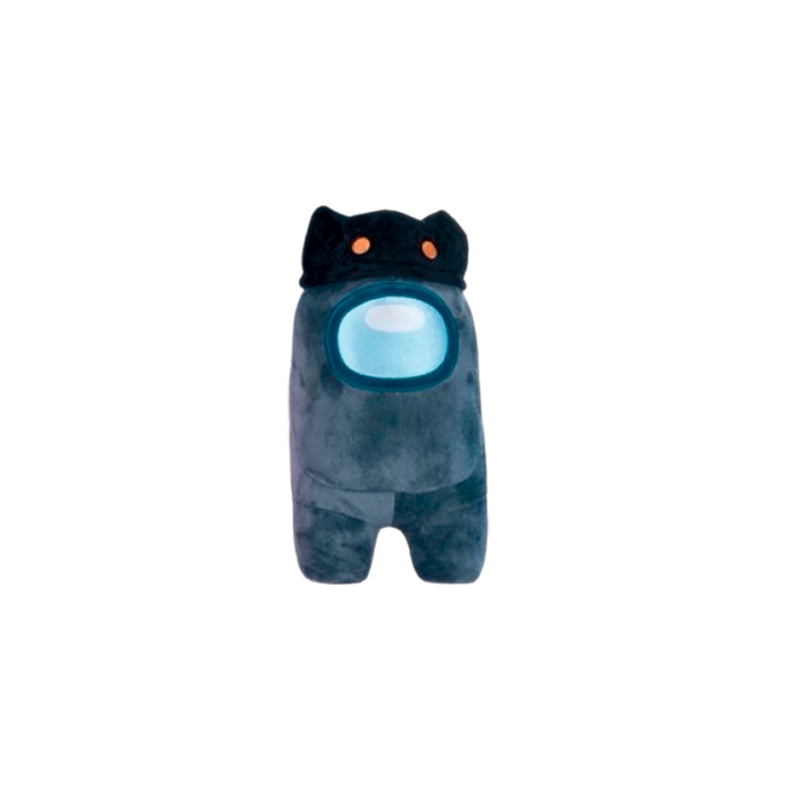 Among us bamse med sort hat - 30cm