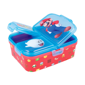 Super Mario madkasse med 3 rum