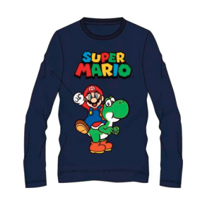 Super Mario bl langrmet t-shirt (4-10r)