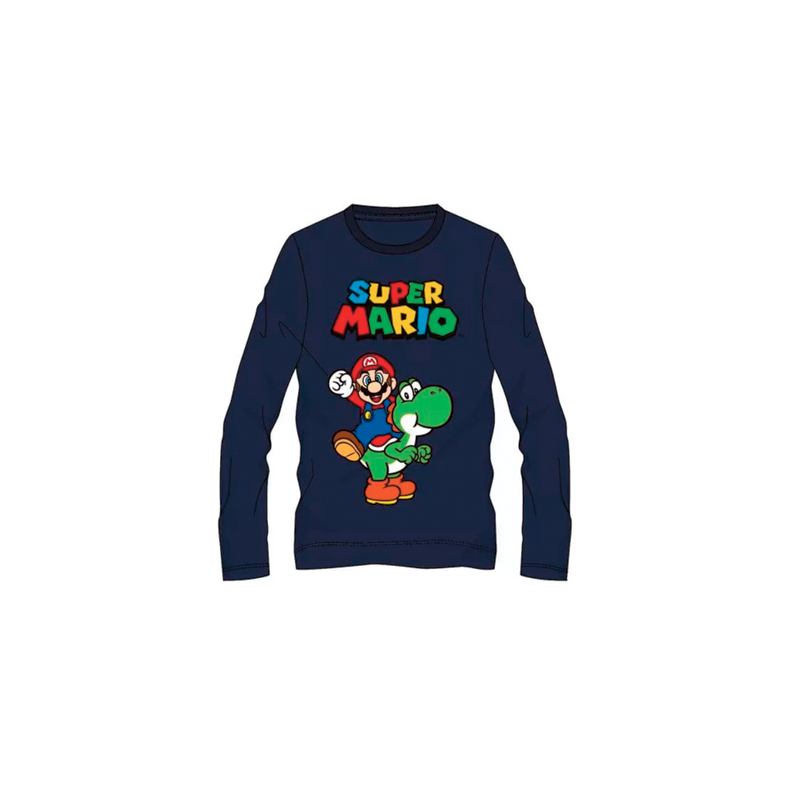 Super Mario bl langrmet t-shirt (4-10r)