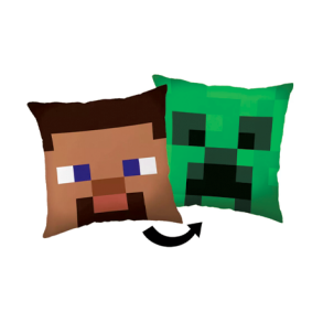 Minecraft Steve & Creeper pude 40x40cm