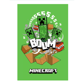 Minecraft Creeper Boom tppe 100x150cm