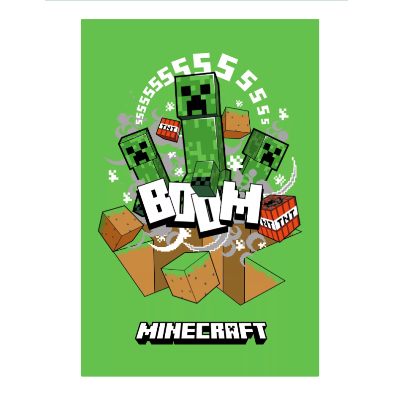 Minecraft Creeper Boom tppe 100x150cm