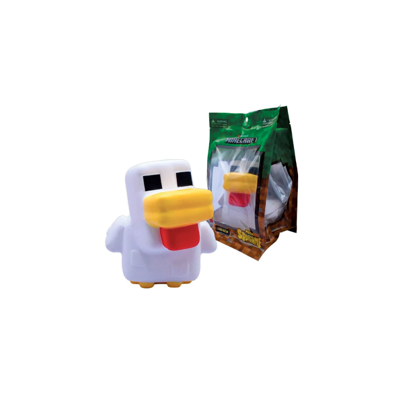 Minecraft Chicken stressbold - 15cm - Squishme