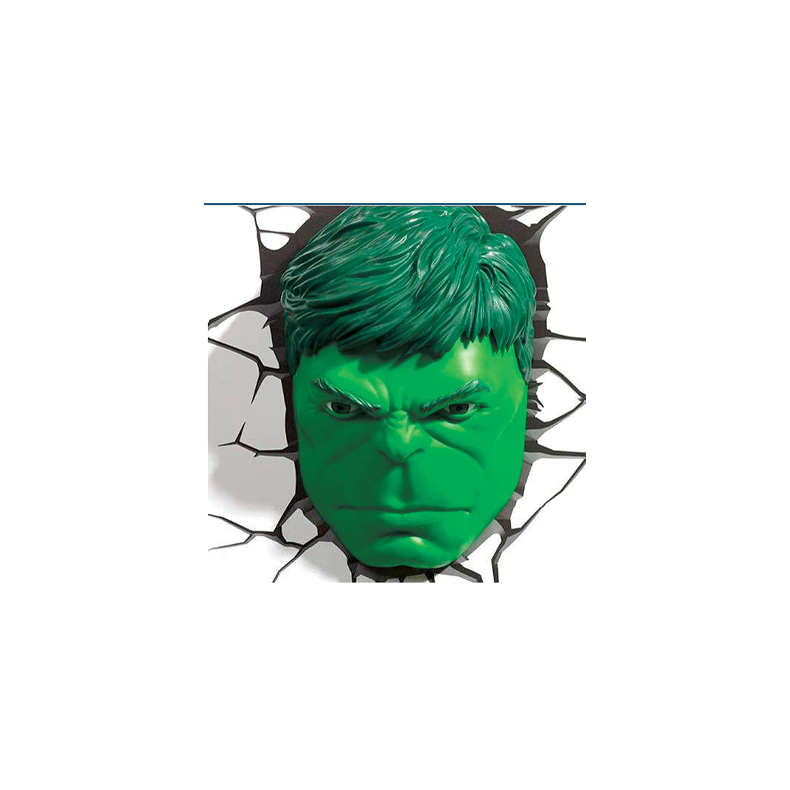 Hulk Hoved 3D LED Lampe - Marvel