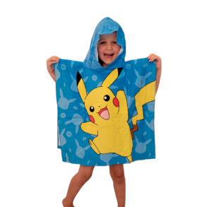 Pikachu Puncho til brn - Pokemon 60x120 cm