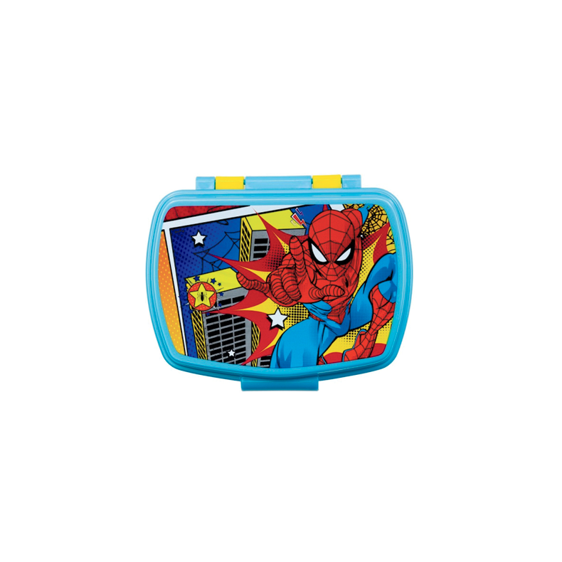 Spiderman madkasse - Gul &amp; Bl