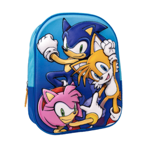 Sonic 3D skoletaske til brn