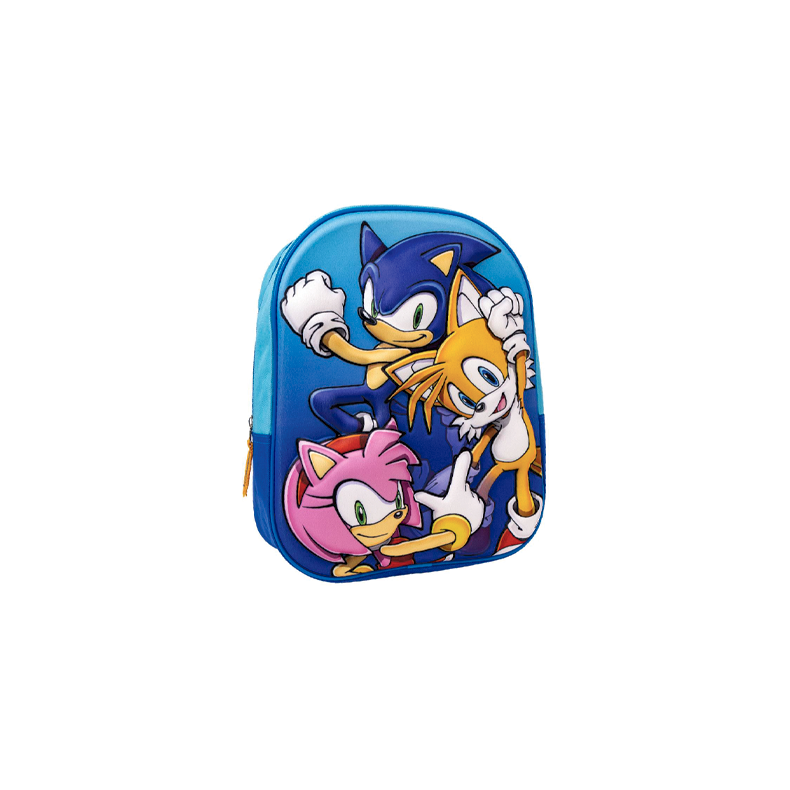 Sonic 3D skoletaske til brn