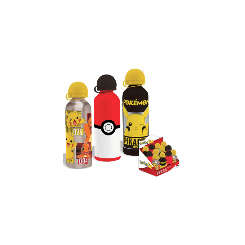 Pokemon aluminium vandflaske 500ml - Assorteret