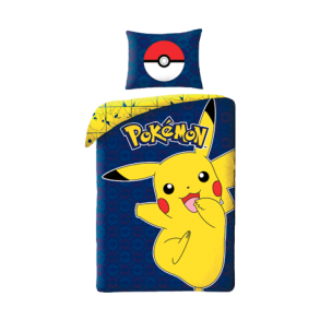 Pokemon sengetj - Stor Pikachu - 140x200cm
