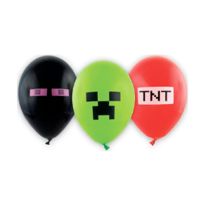 Minecraft balloner - 6 stk.
