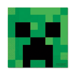 Minecraft Creeper Servietter - 20 stk.