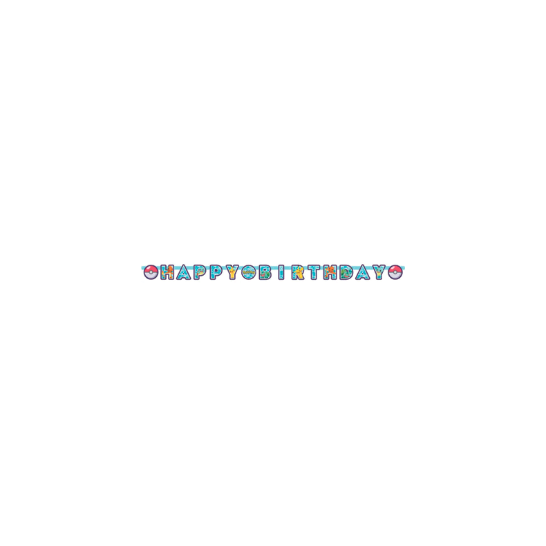 Pokemon Happy Birthday banner