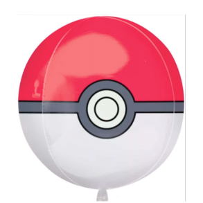 Pokeball folieballon - 38x40 cm