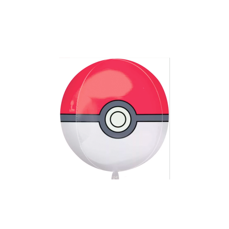 Pokeball folieballon - 38x40 cm