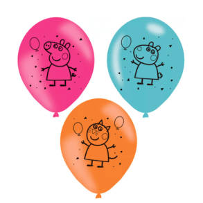 Gurli Gris Latex balloner - 6 stk.