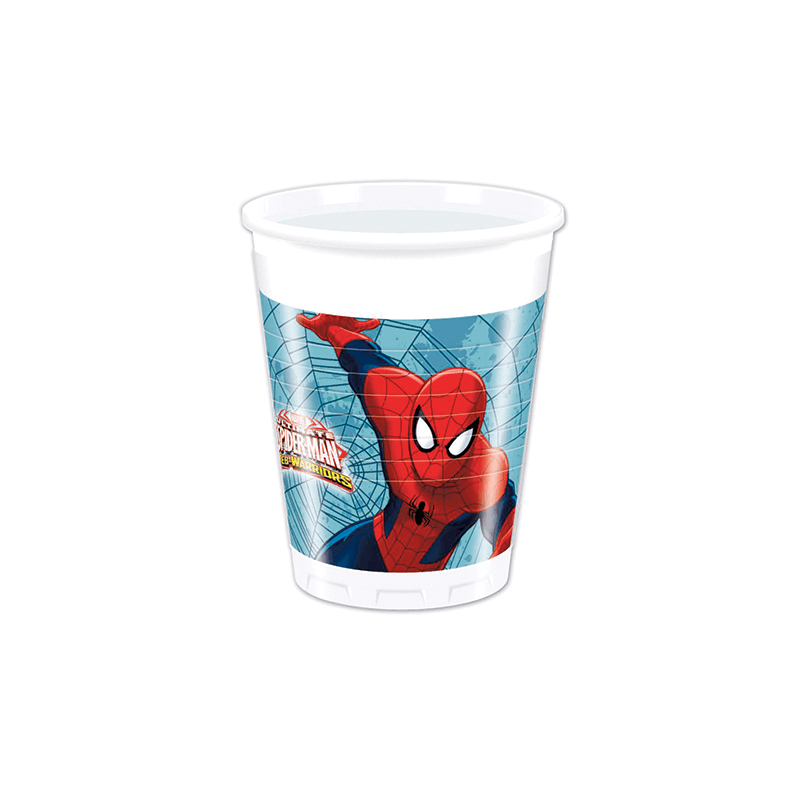 Spiderman plastikkrus - 8 stk.